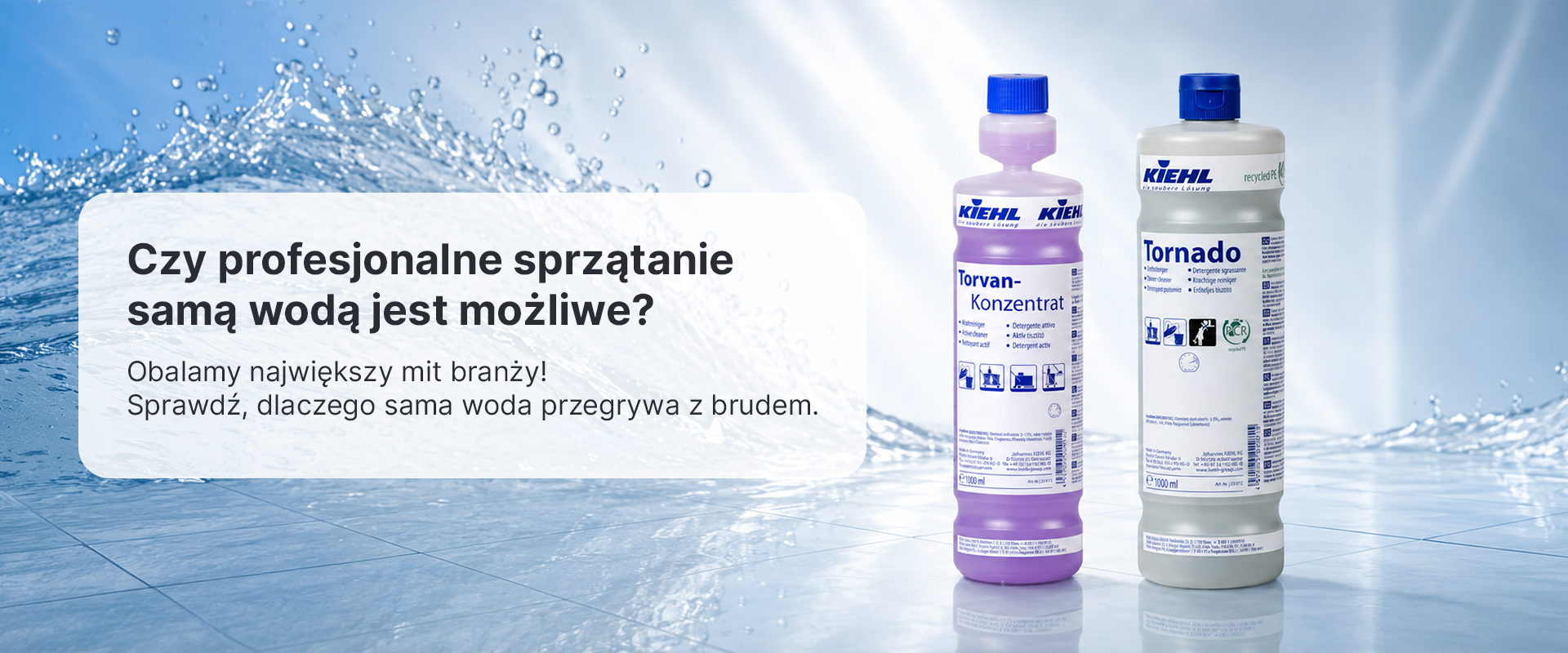 sprzątanie samą wodą